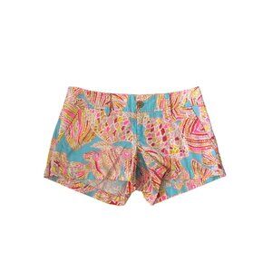 LILLY PULITZER Multicolor Wash Shorts Size 0